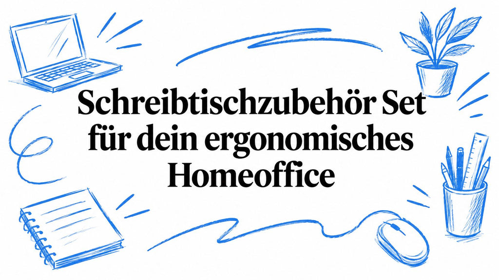 Schreibtischzubehör Set für dein ergonomisches Homeoffice