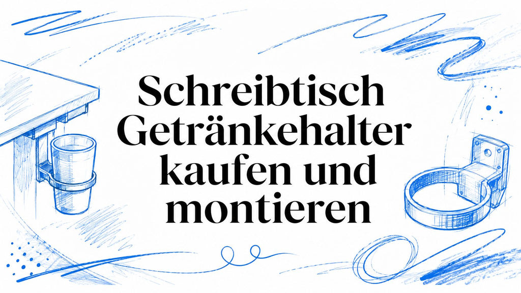 Schreibtisch Getränkehalter kaufen und montieren