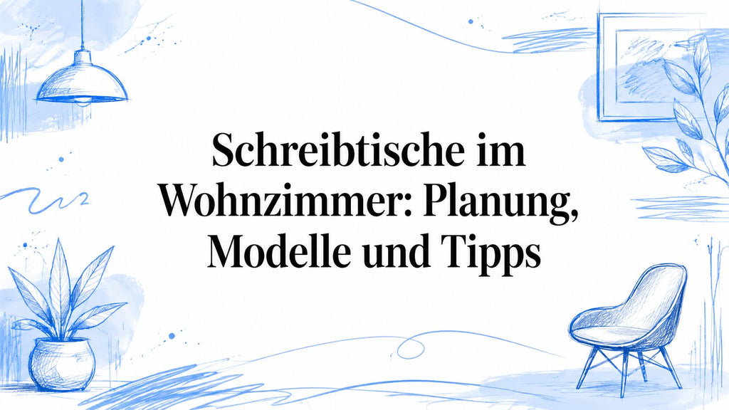 Schreibtische im Wohnzimmer: Planung, Modelle und Tipps