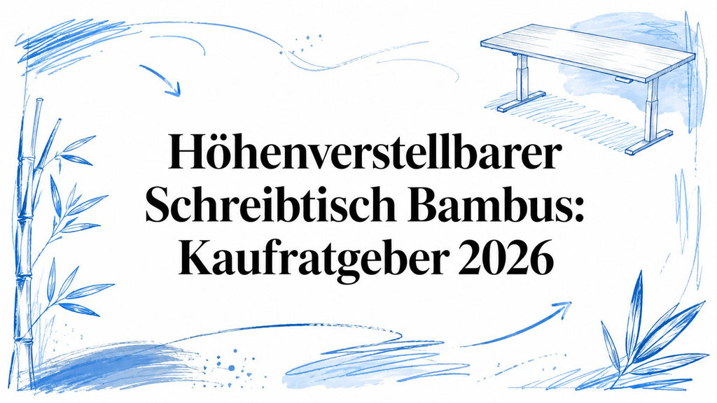 Höhenverstellbarer Schreibtisch Bambus: Kaufratgeber 2026