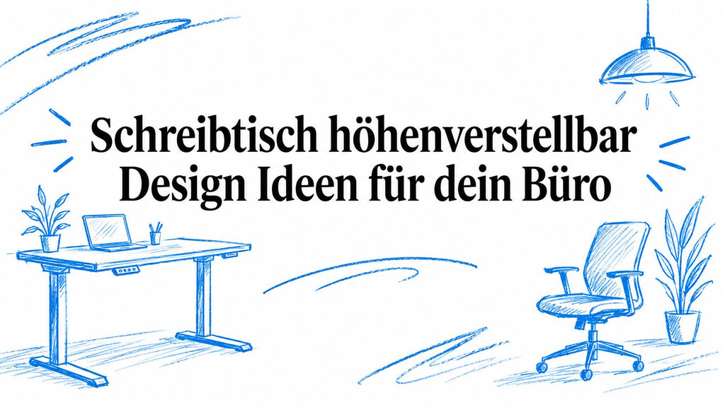 Schreibtisch höhenverstellbar Design Ideen für dein Büro